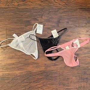 4/$25 NWT! 3 pair Thong Underwear